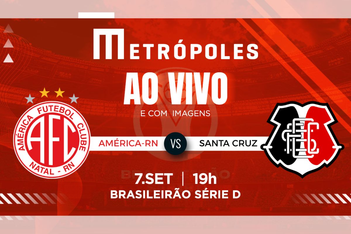 Série D: assista ao vivo e com imagens América-RN x Santa Cruz-PE