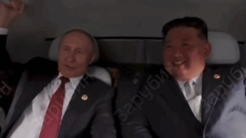 Putin e Kim Jong-un passeiam de carro russo em vídeo