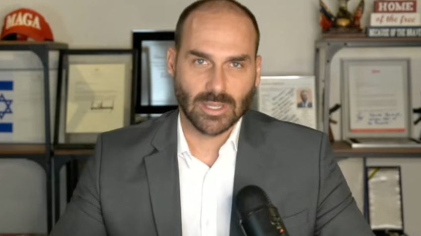 Eduardo Bolsonaro faz as pazes com Tarcísio: "Veio para somar"