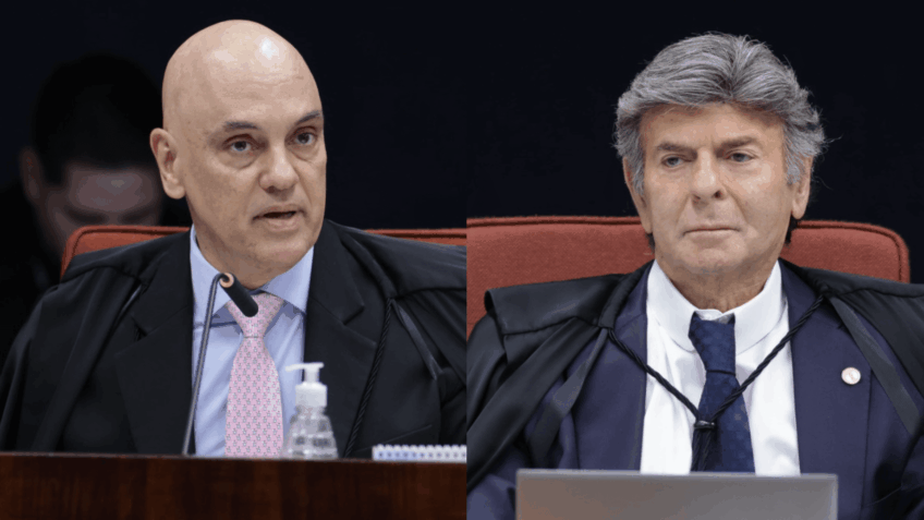 Fux e Moraes divergem sobre aparte de Flávio Dino no STF