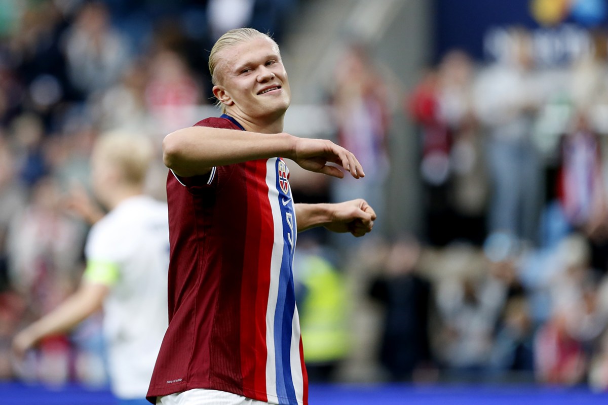 Haaland marca cinco vezes em goleada histórica de 11 x 1 da Noruega