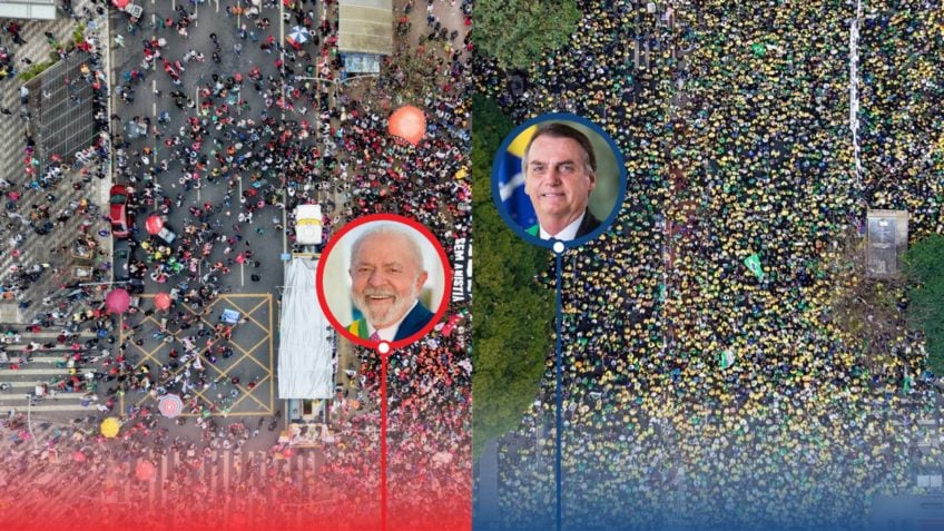 Direita mobiliza mais que a esquerda em SP; assista e compare