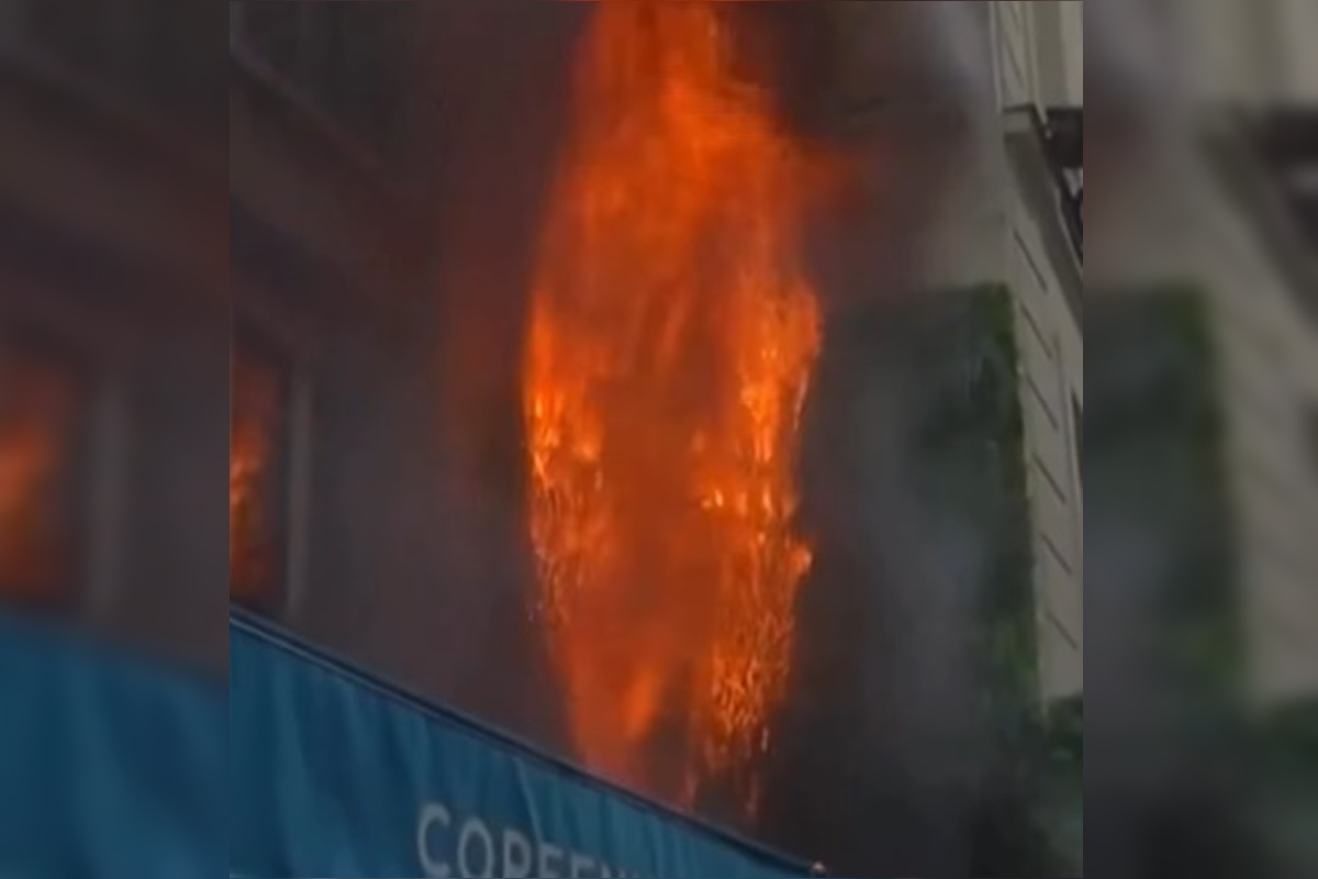 Incêndio atinge restaurante em Paris durante manifestações; vídeo