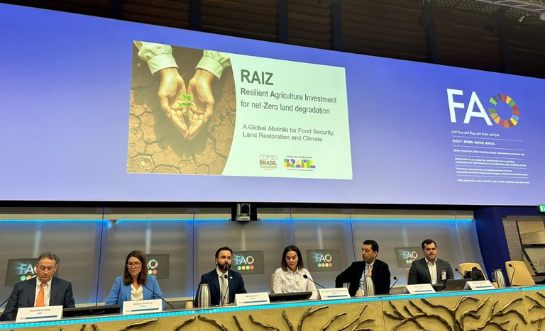 Iniciativa brasileira RAIZ ganha visibilidade internacional em evento da FAO, em Roma