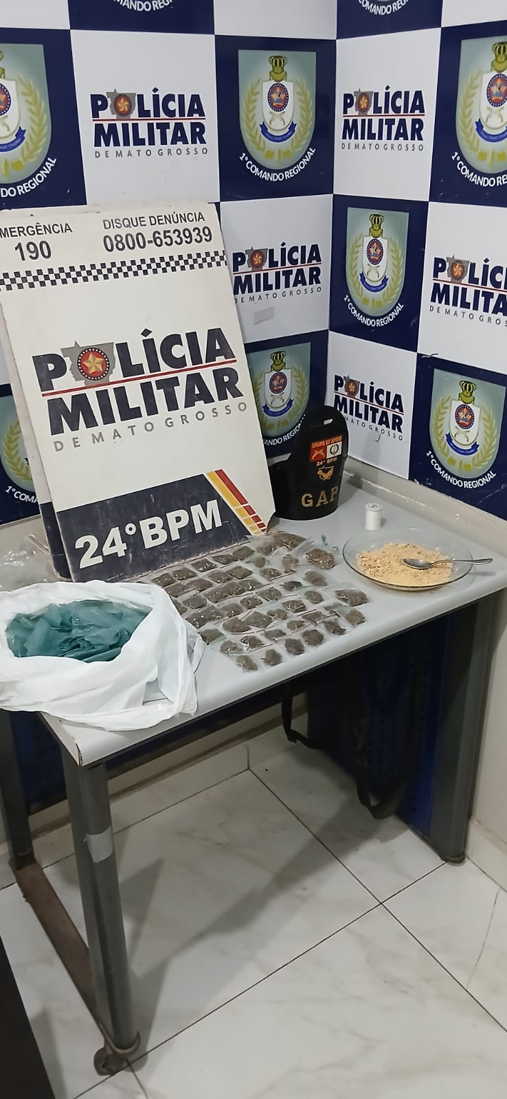 Polícia Militar prende homem por tráfico de drogas e apreende 51 porções em Cuiabá