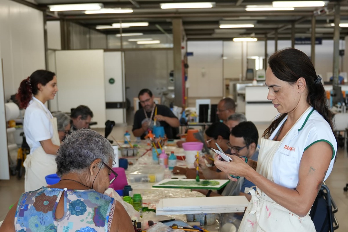 Arteterapia: conheça projeto da Rede Sarah que une arte e reabilitação