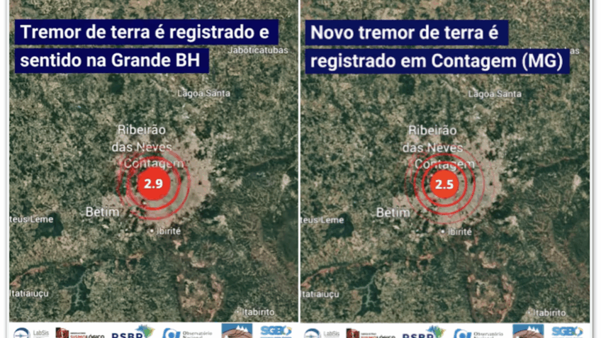 Minas Gerais registra 2 tremores em menos de 12 horas