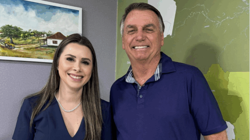 Bolsonaro pede visita de Carol de Toni, que ajudou Eduardo