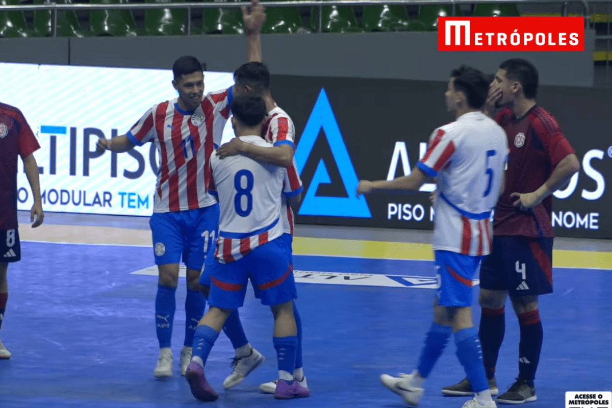 Paraguai vence Costa Rica na abertura da Copa das Nações de Futsal