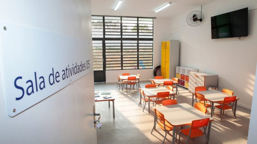 Obras em escolas estaduais de SP crescem 292% em 2025