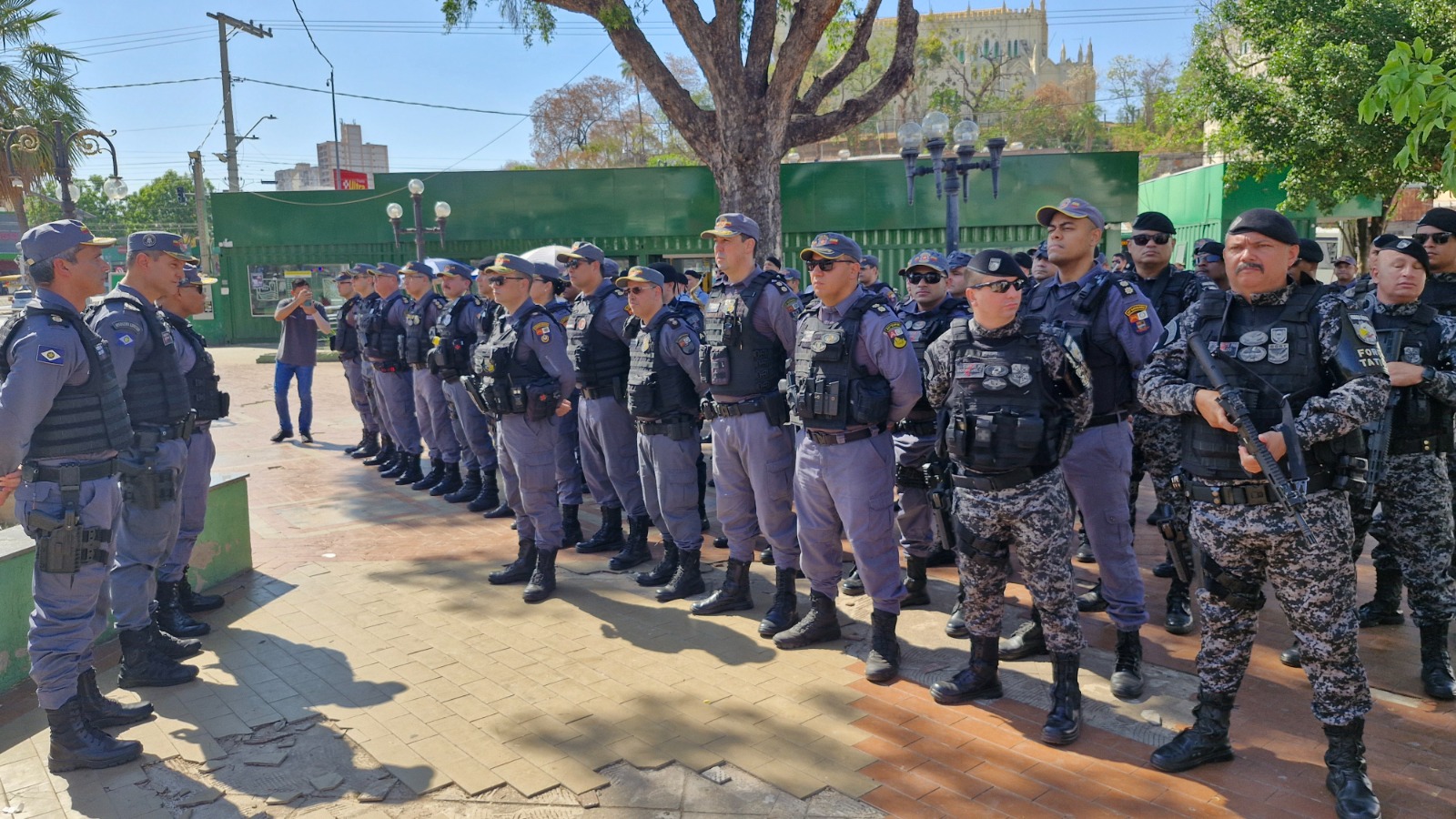Polícia Militar reforça policiamento com a terceira fase da Operação Centro Seguro em Cuiabá