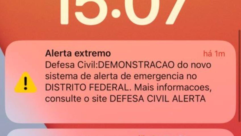 Defesa Civil envia teste de alerta para celulares no Centro-Oeste