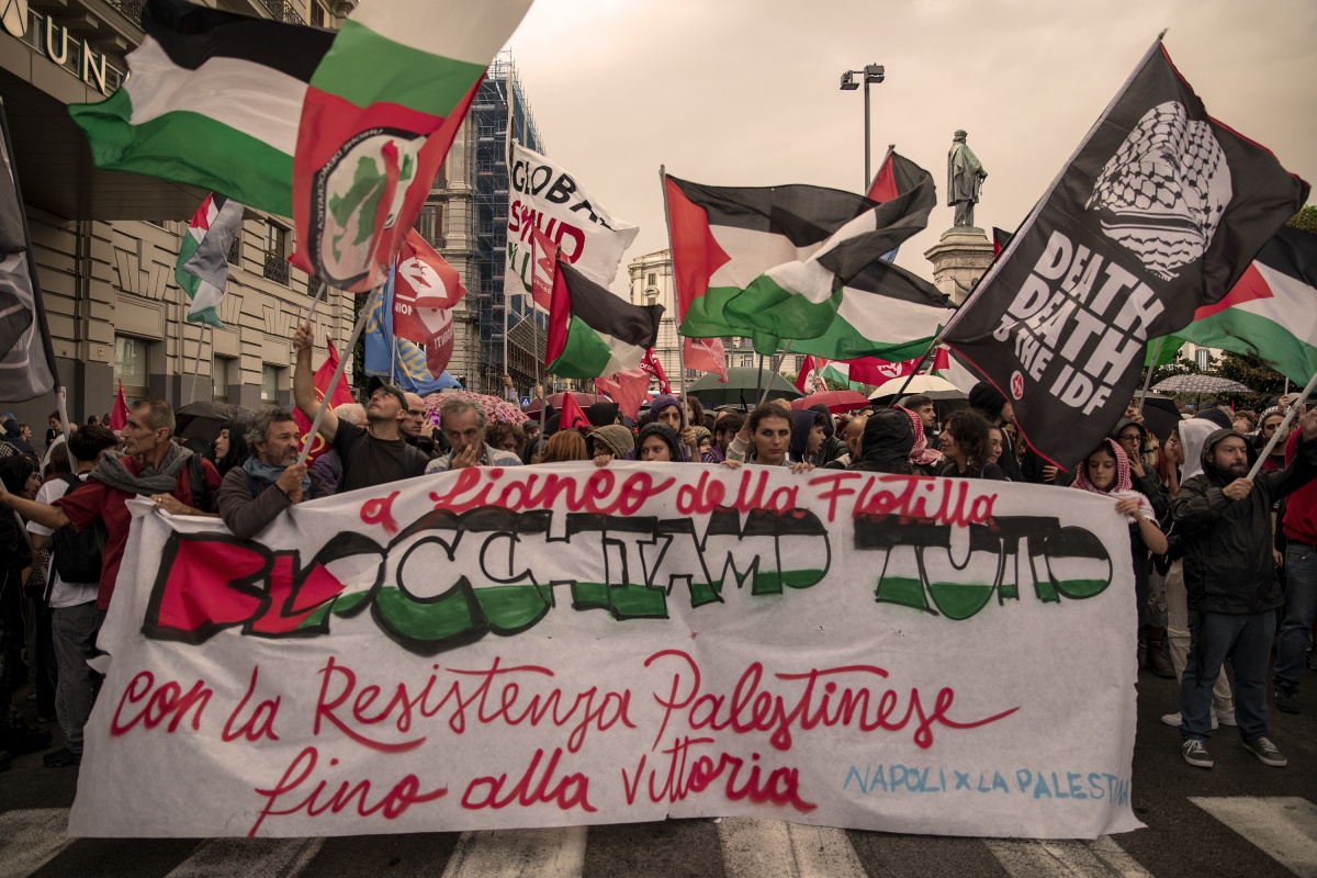 Italianos voltam às ruas por Gaza e pressionam premiê Meloni