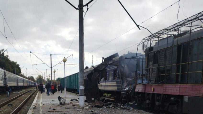 Ataque de drone russo a trem deixa 30 feridos e 1 morto na Ucrânia