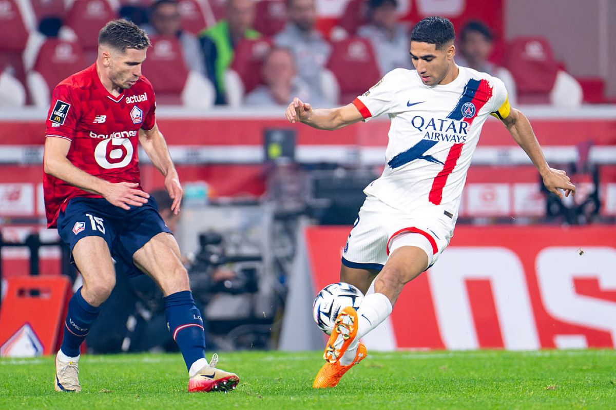 Com gol no final, Lille empata com o PSG pelo Campeonato Francês