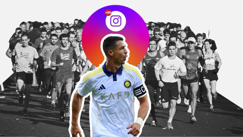CR7 e Messi somam 1,1 bi de seguidores no Instagram