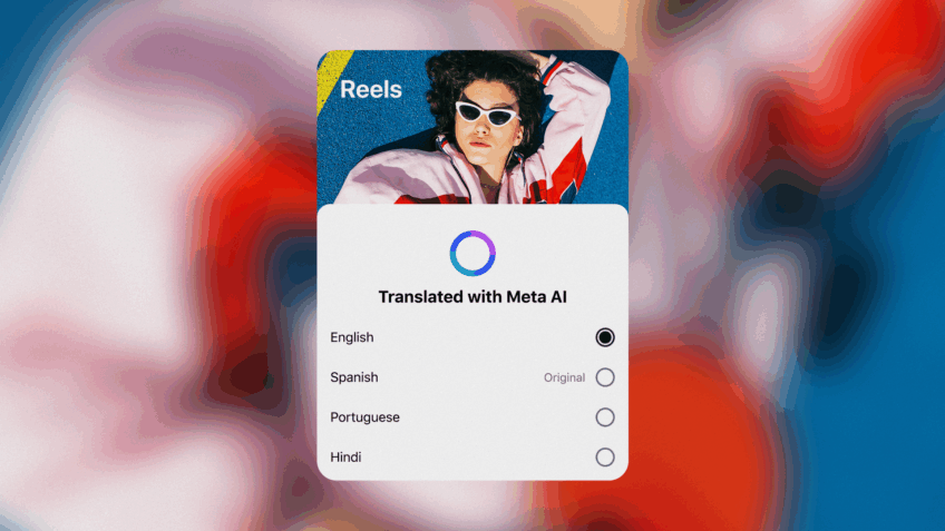 Meta inclui português e hindi em tradução de IA para Reels