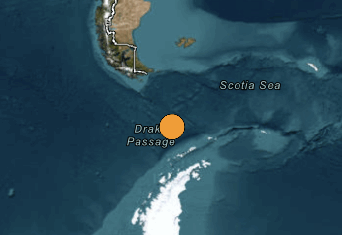 Terremoto de grande magnitude atinge área entre Antártica e Chile