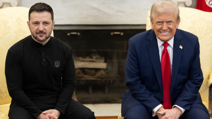 Zelensky elogia Trump por Gaza e cobra diplomacia da Rússia