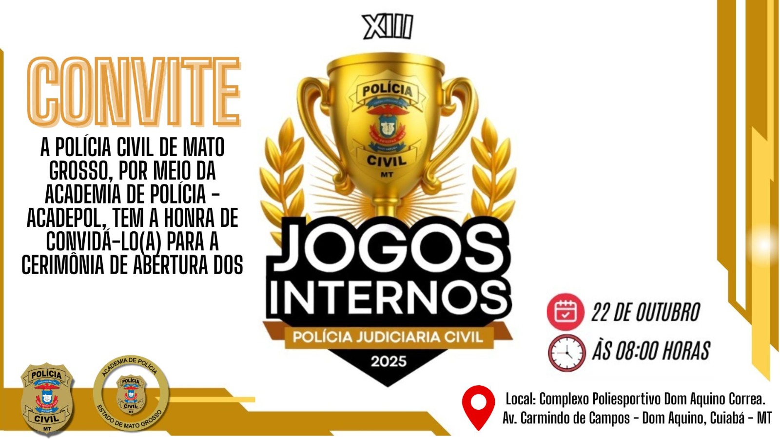 Acadepol se prepara para a realização da XIII Edição dos Jogos Internos da Polícia Civil