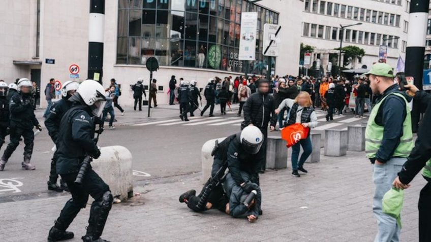 80.000 manifestantes paralisam Bruxelas em greve nacional