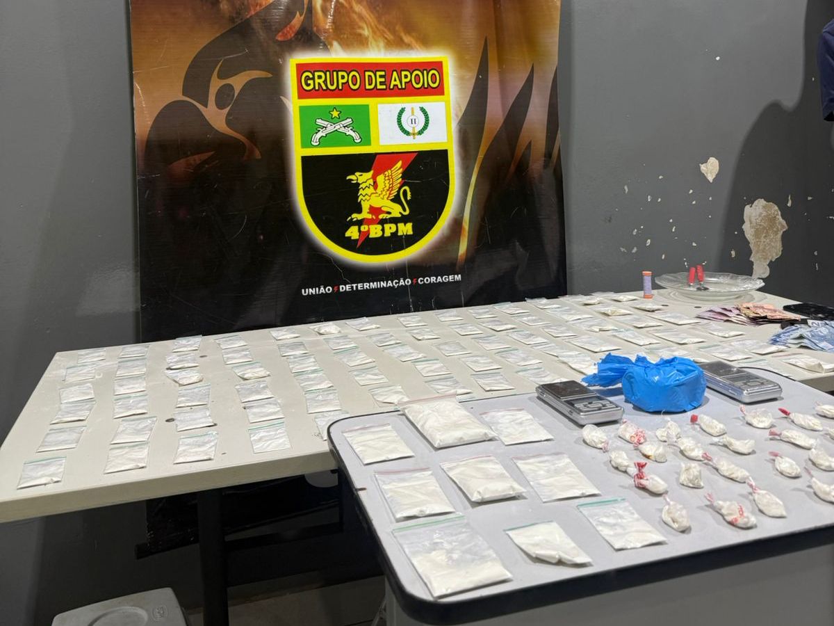 Faccionado é preso pela Polícia Militar com 122 porções de cocaína em Várzea Grande