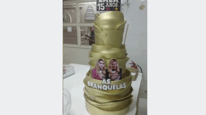 Bolo de 15 anos de Laura Bolsonaro tem tema “As Branquelas”
