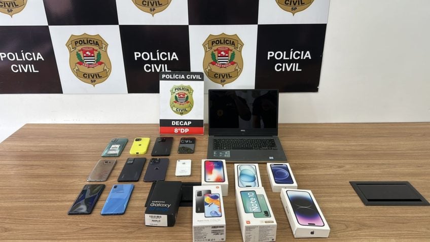 Polícia desarticula quadrilha especializada em furto de celulares em SP