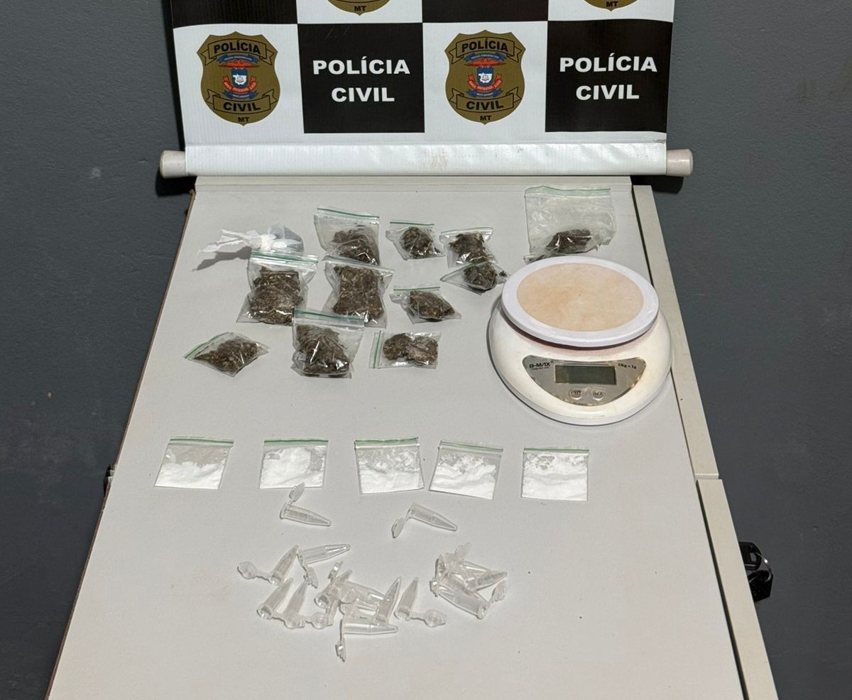 Polícia Civil e Polícia Militar prendem casal por tráfico de drogas em Canarana