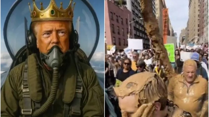 Trump posta vídeo de IA em que joga dejeto em manifestantes