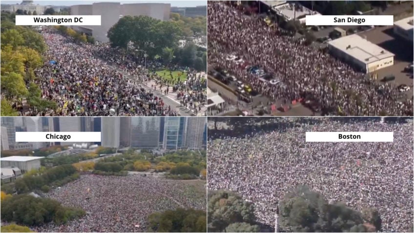 Veja imagens das manifestações contra Trump nos EUA