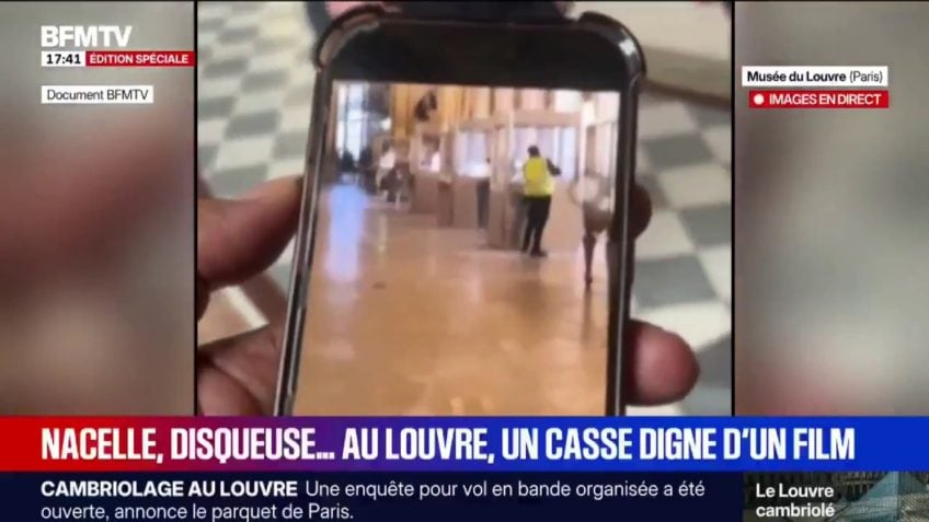 Vídeo mostra ladrão do Louvre em ação; assista