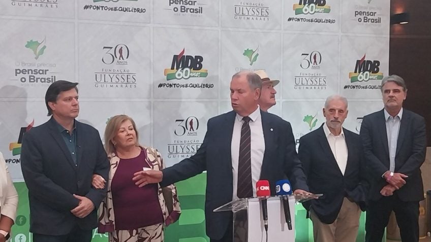 Com foco em 2026, MDB lança plano "O Brasil precisa pensar o Brasil"