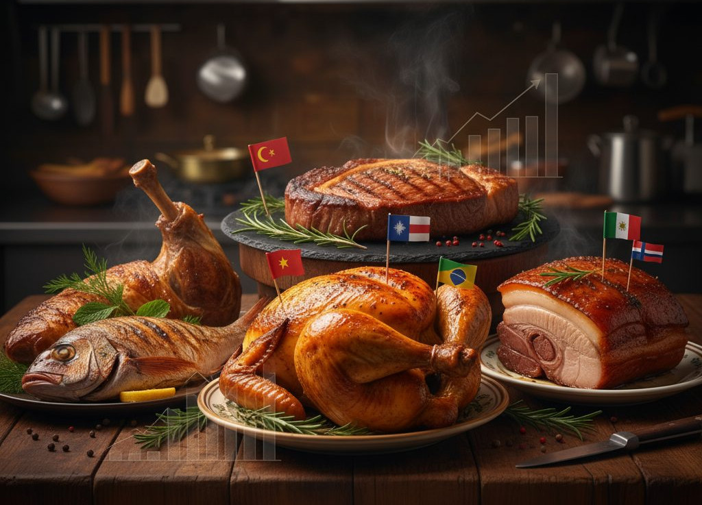 Descubra quais são as carnes mais consumidas no mundo
