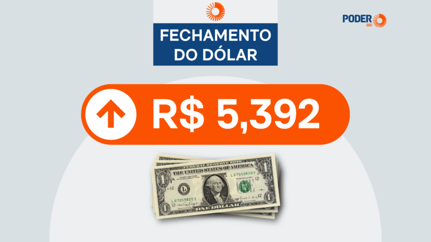 Dólar sobe aos R$ 5,392 à espera de reunião de Lula e Trump