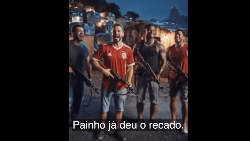 "Soberania" dos bandidos: vídeo feito por IA critica fala de Lula