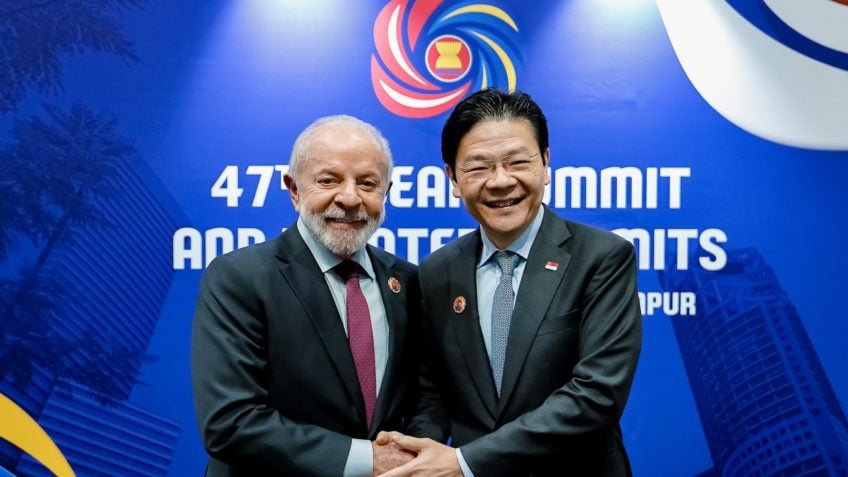 Lula discute economia e clima com premiê de Cingapura
