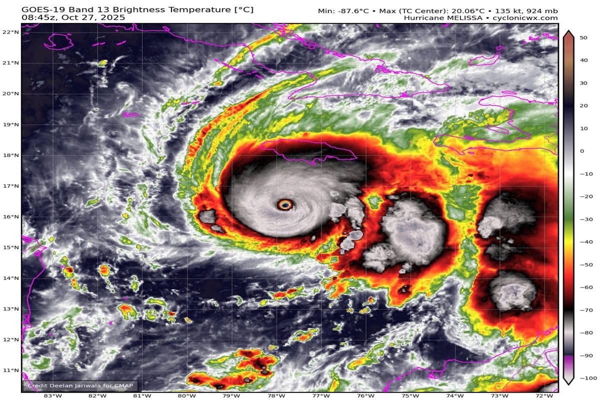 “Situação assustadora”: veja o poder de destruição do furacão Melissa