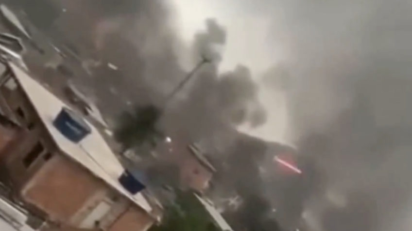 Veja imagens do Rio com tiroteio, fumaça e fogo