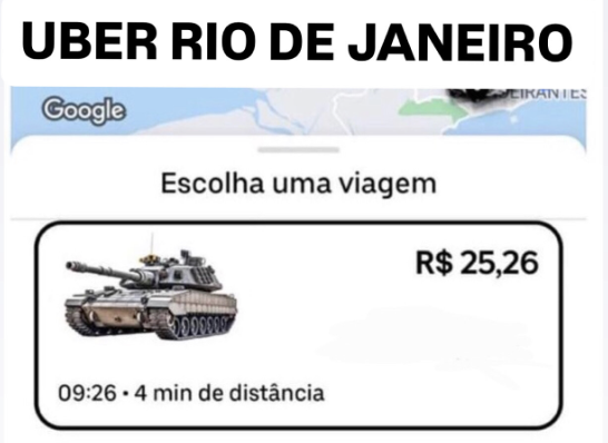 Clima de guerra no Rio motiva memes sobre insegurança crônica