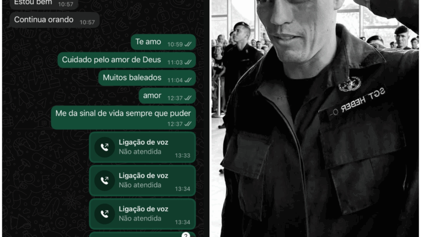 Mulher de policial do Bope morto no RJ compartilha última conversa