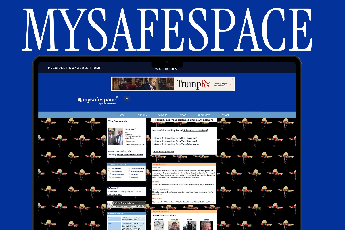 Casa Branca cria página para ironizar democratas sobre shutdown