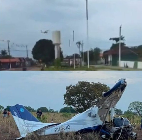 Avião de pequeno porte cai em fazenda no Tocantins e mata piloto