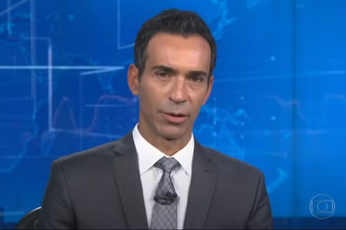 Por que César Tralli ficou sem “boa noite” em estreia do JN?