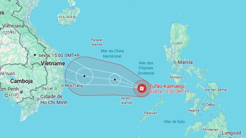 Tufão Kalmaegi mata 60 nas Filipinas e avança para o Vietnã