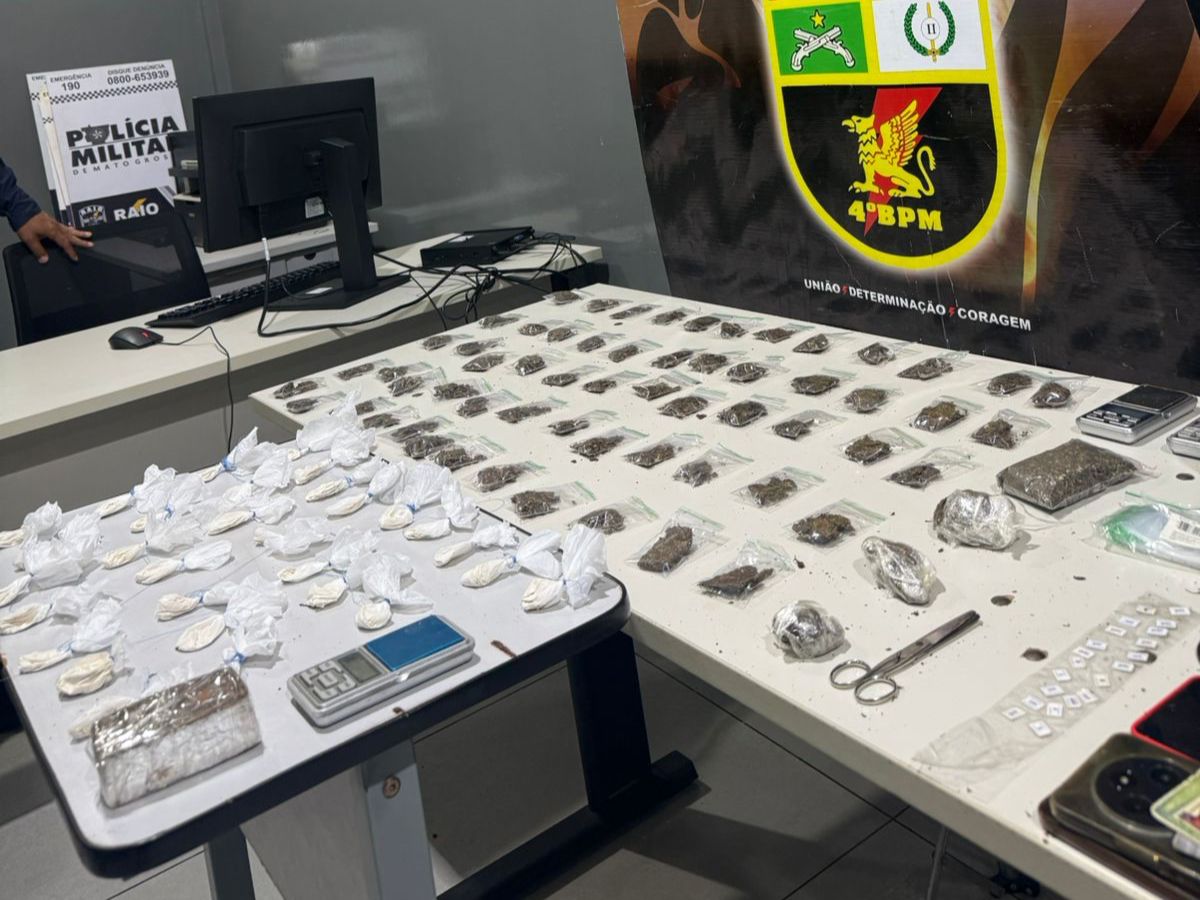 Polícia Militar desarticula quadrilha e prende cinco pessoas por tráfico de drogas em Cuiabá e Várzea Grande
