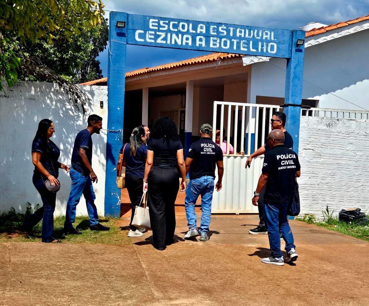 Operação da Polícia Civil busca elucidação de atos infracionais em ambiente escolar de Acorizal