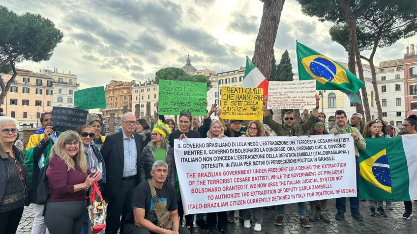 Bolsonaristas marcam manifestação na Itália em apoio a Zambelli