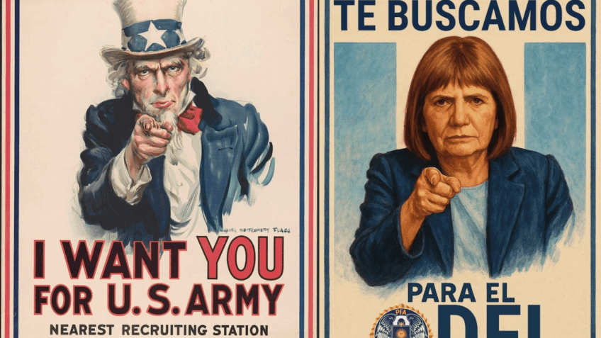 Ministra argentina usa referência de Tio Sam em concurso policial