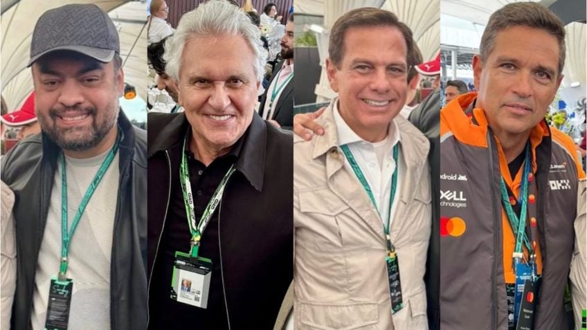 Fórmula 1 reúne Castro, Caiado, Doria e outros políticos em SP